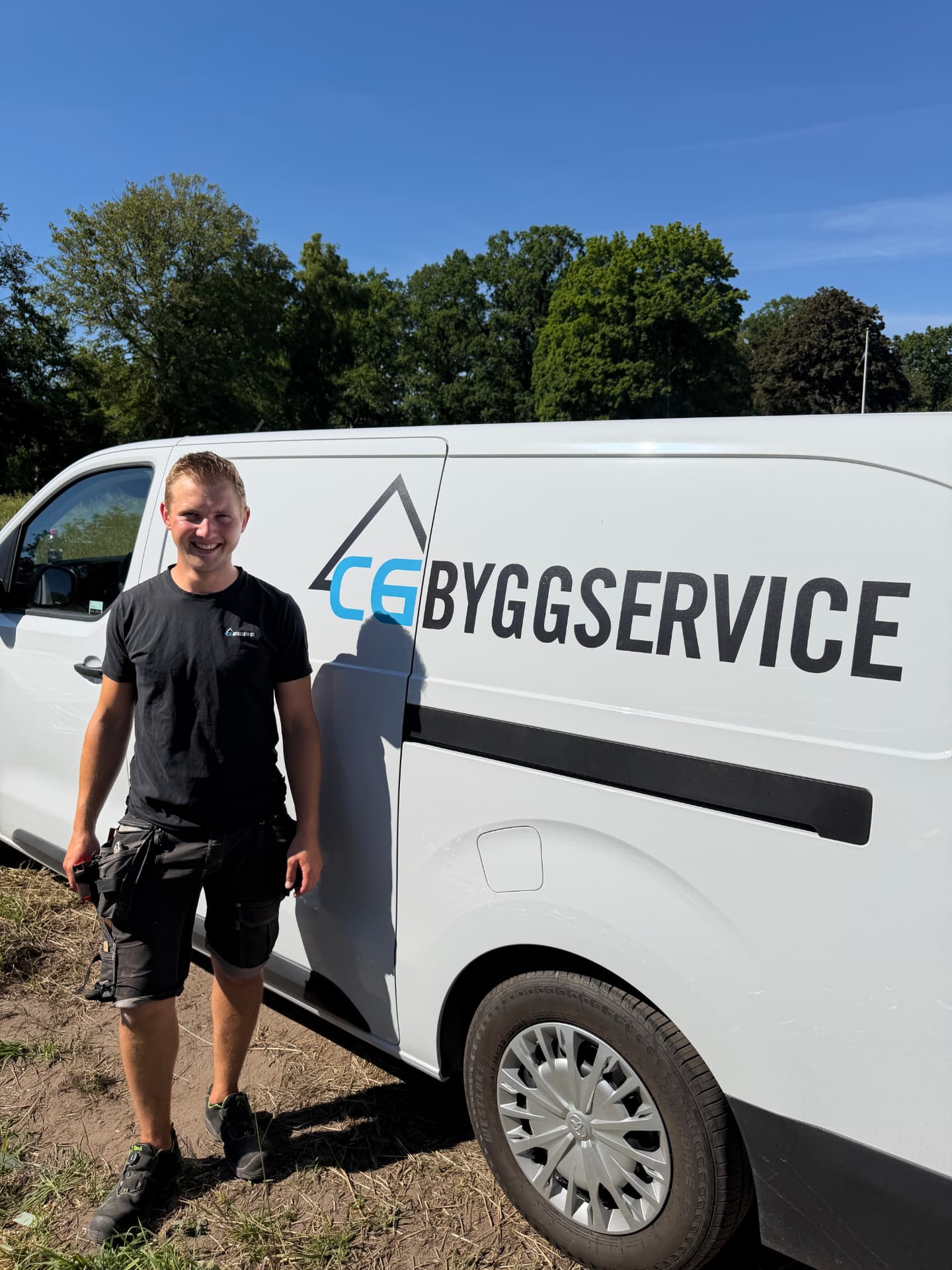 Isak Fröler, snickare på CG Byggservice