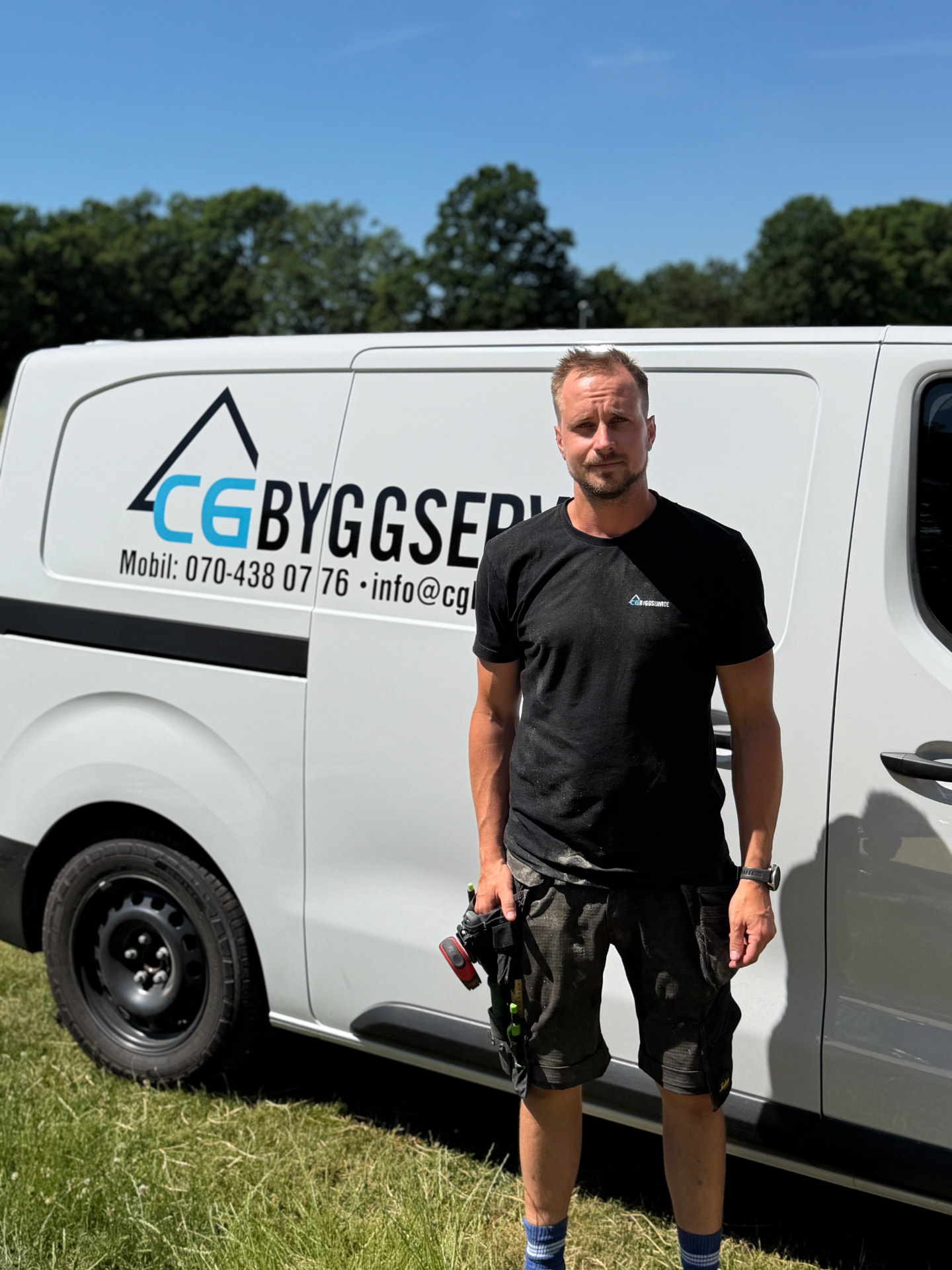 Adam Tingström, snickare på CG Byggservice